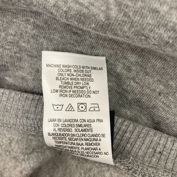 Disney Mickey Mouse Sweatshirt Women's XS Cropped Drawstring Gray - Picture 12 of 12